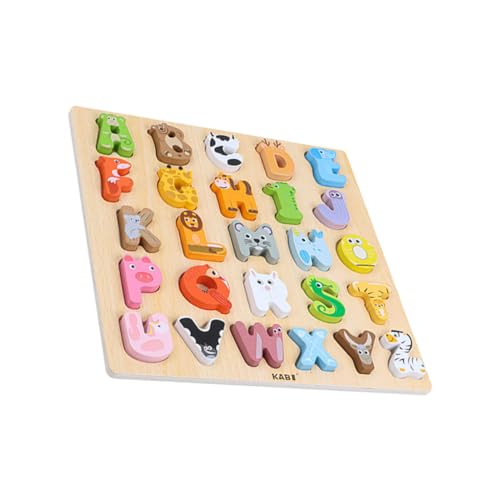 Milisten Holzpuzzletafel Lernen Vorschule Lernspielzeug Für Kleinkinder Lehrreich Kleinkindspielzeug Lernspielzeug Aus Holz Interessantes Lernspielzeug Kleinkind-Accessoire Hölzern von Milisten