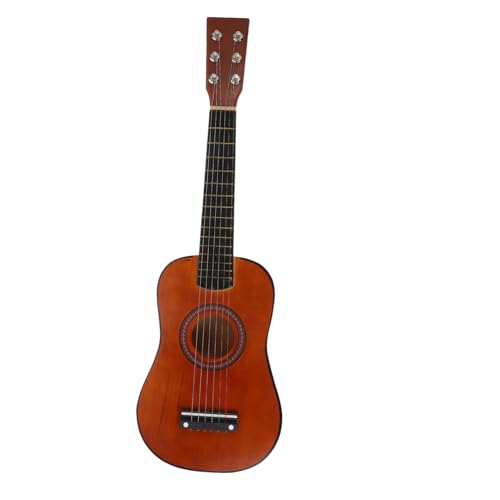 Milisten Holzspielzeug Gitarre für Anfängergitarre Musikalisches Lernspielzeug mit Verstellbaren Saiten für Junge Musiker Fördert Kreativität und Klangqualität von Milisten