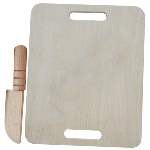 Milisten Holzspielzeug Küchenmesser und Schneidebrett Sicheres DIY Kinderküchenzubehör aus Natürlichem Holz Abgerundete Kanten Kompakt Leicht Pädagogisches Rollenspiel für Kleinkinder Milisten Holzspielzeug Küchenmesser und Schneidebrett Sicheres DIY Kinderküchenzubehör aus Natürlichem Holz Abgerundete Kanten Kompakt Leicht Pädagogisches Rollenspiel für Kleinkinder von Milisten
