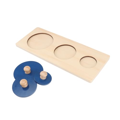 Milisten Holzspielzeug Puzzle Geometrisches Lernspiel für Kleinkinder Montessori Holzpuzzle mit Großen Formen Dicke Teile für Hand Auge koordination Lernspielzeug für Jungen und Mädchen Ab von Milisten