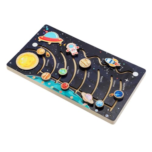 Milisten Holzspielzeug Sonnensystem Puzzle Bewegliche Planeten für Lernspielzeug Weltraum Pädagogisches Montessori Holzpuzzle Fördert Kreativität und Logisches Milisten Holzspielzeug Sonnensystem Puzzle Bewegliche Planeten für Lernspielzeug Weltraum Pädagogisches Montessori Holzpuzzle Fördert Kreativität und Logisches von Milisten