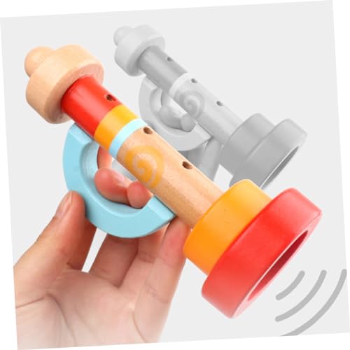 Milisten Holzspielzeug Trompete für Kreatives Musikspielzeug Leichtes Pädagogisches Instrument Fördert Musikalisches Potenzial und Kreativität für Frühe Entwicklung von Milisten