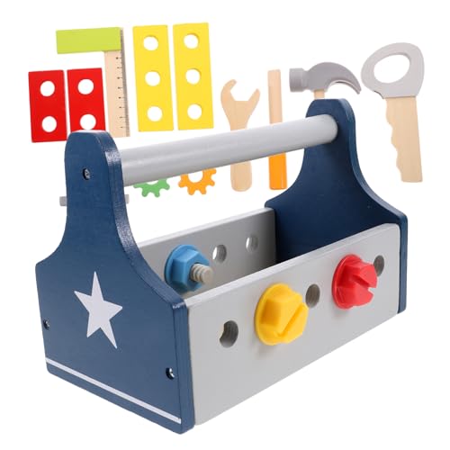 Milisten Holzspielzeug Werkzeugset für Kleines DIY Lernspielzeug Sicherer Holzbaukasten für Vorschule Fördert Feinmotorik Kreativität und Logisches für Jungen und Mädchen von Milisten