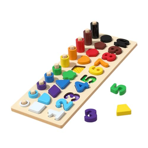 Milisten Holzspielzeug für Kleinkinder Zahlen und Formen Puzzle Mathematik Farben und Hand Auge Koordination für Interaktive Eltern Junge Mädchen Spiele Milisten Holzspielzeug für Kleinkinder Zahlen und Formen Puzzle Mathematik Farben und Hand Auge Koordination für Interaktive Eltern Junge Mädchen Spiele von Milisten
