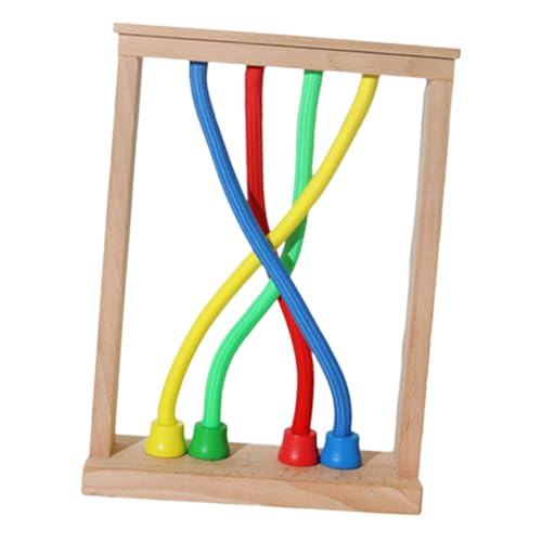 Milisten Holzspielzeuge Entschärfen Vorschulspiele Kleinkindspielzeug Vorschulspielzeug Lernspielzeug Kognitives Für Kinderspielzeug Montessori-Puzzle- Seil Bunt von Milisten