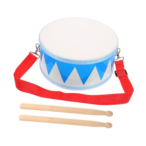 Milisten Holztrommel Kinderspielzeug mit Cartoon Design Pädagogisches Schlaginstrument für Kleinkinder Sicheres Musikspielzeug aus Holz und Nylon Fördert Rhythmusgefühl und Musikalische von Milisten