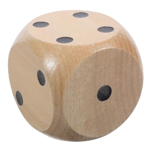 Milisten Holzwürfel Spielwürfel mit Abgerundeten Ecken Multifunktional als Lernspielzeug Partyrequisite und Gewinnspielwürfel Leicht Tragbar für Spiele Unterricht und Geselligkeit von Milisten