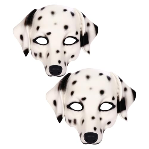Milisten Hundegesichtsmaske: Niedliche Hundeschädelmaske für Erwachsene – Tierisches Vollgesichtskostüm für Halloween-Maskenbälle und Karnevalspartys von Milisten