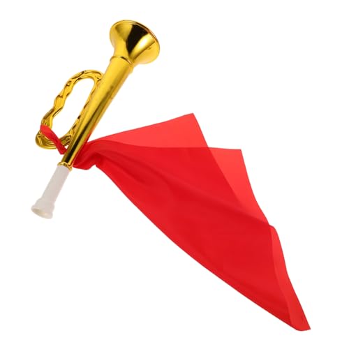 Milisten Instrument für Gebühren Party Trompeten Kinderparty Gefälligkeiten Partyhörner und Gebläse für Trompetenspielzeug aus Kunststoff für kleine Trompete Plastik Golden von Milisten