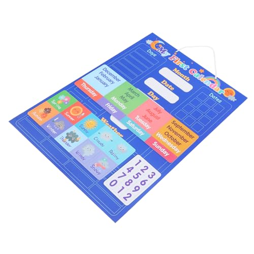 Milisten Interaktives Kognitives Für Wandmontierter Wetterkalender Zur Spielerischen Zeitgestaltung Lernspielzeug Für Kleinkinder Kreative Dekoration Für Zuhause von Milisten