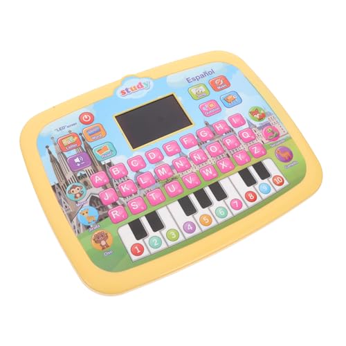 Milisten Interaktives Spanisch Lernspielzeug für Kleinkinder Bilingualer Alphabet Tablet mit LED Bildschirm Unterhaltsame Lernspiele und Interaktive Funktionen für Jungen von Milisten