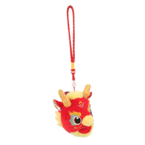 Milisten Jahr des Drachenmaskottchenanhängers Kuscheltier Drache Drachen-Maskottchen-Ornament Drachenspielzeug Drache Stofftier Plüsch-Drachenpuppe Plüschtier rot Milisten Jahr des Drachenmaskottchenanhängers Kuscheltier Drache Drachen-Maskottchen-Ornament Drachenspielzeug Drache Stofftier Plüsch-Drachenpuppe Plüschtier rot von Milisten
