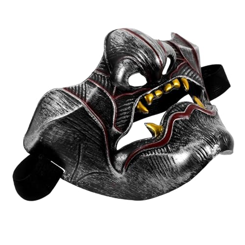 Milisten Japanese Cosplay Maske Wiederverwendbare Party Maske für Halloween Unisex für Kostüme und Events aus Strapazierfähigem Einzigartiges Design für Wirkung von Milisten