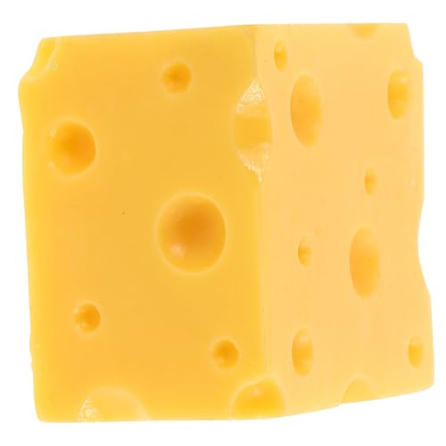 Milisten Käsemodellmaterial Küchenlaib Fotosimulation Simuliertes Essen Gefälschter Käse Wurstbretter Zubehör Käsedekorationen Käsespielzeug Mini Käse Gelbes Harz von Milisten