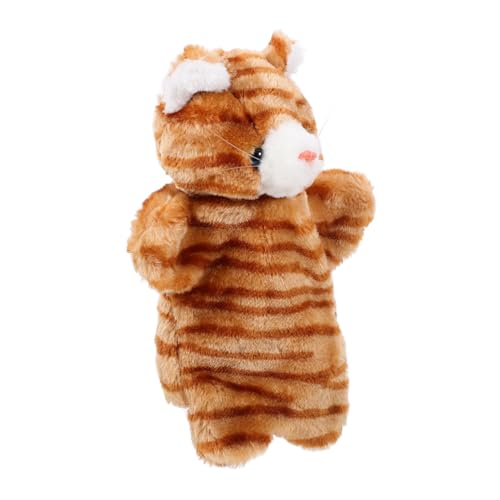 Milisten Kätzchen Handpuppe Interaktives Eltern Handpuppe Für Stofftier Handpuppe Tier Handspielzeug Cartoon Puppe Handpuppe Für Geschichtenstunden Handpuppenspielzeug von Milisten