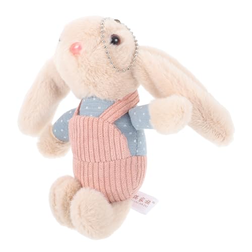 Milisten Kaninchen Plüschtier Hase Gastgeschenke Mini-Sachen Hasenspielzeug Kuscheltier Plüsch Schlüsselanhänger Mini-kaninchenspielzeug Hase Schlüsselanhänger Plüsch Kurzplüsch von Milisten