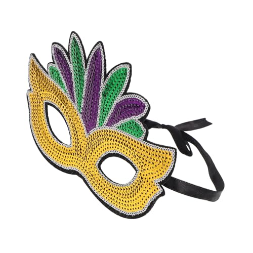 Milisten Karnevalsmaske für Party Masken für Halloween Partymaske verkleiden Karneval Maskerade karneval brillen Karneval-Mardi-Gras- karneval partyzubehör Pailletten von Milisten