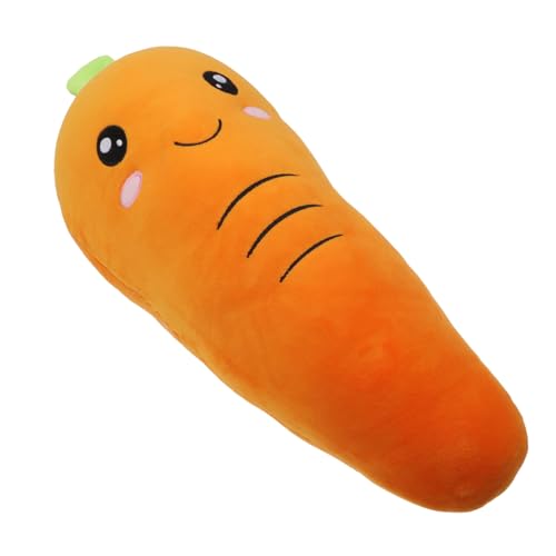 Milisten Karottenpuppe Kissen Kinderplüsch Karottenspielzeug Weiche Plüschtiere Für Mädchen Karottenpuppe Kuscheltiere Für Kuscheltiere Für Babys Dekorationen Orangefarbener von Milisten