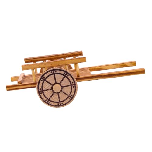 Milisten Karren Modell Handgefertigter Miniatur Trolley für Garten und für Miniaturgärten Dekoration für Kinderzimmer von Milisten