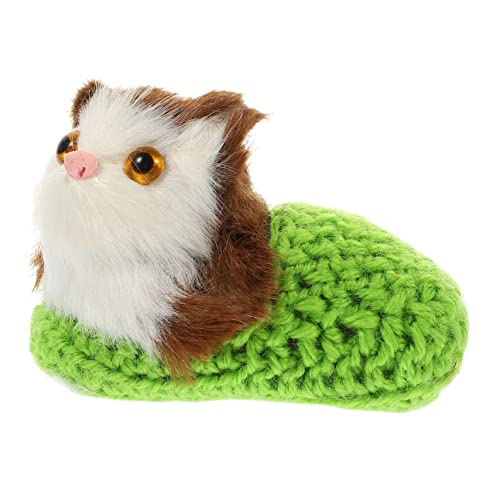 Milisten Katzenschmuck Kuscheltier Animal Figures spielzeugkatze Katzen Accessoires katzenzubehör drinnen Tiere für ausgestopft Dekoratives Wollkatze Miniatur Garn Green Milisten Katzenschmuck Kuscheltier Animal Figures spielzeugkatze Katzen Accessoires katzenzubehör drinnen Tiere für ausgestopft Dekoratives Wollkatze Miniatur Garn Green von Milisten