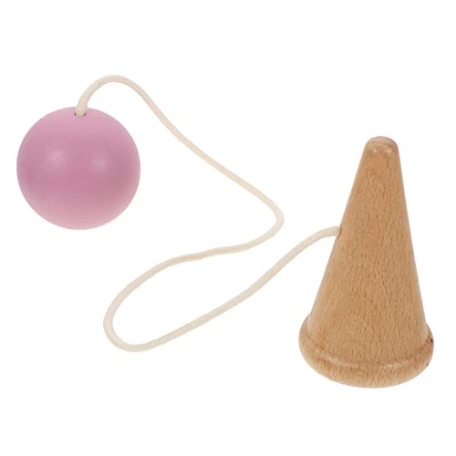 Milisten Kendama für Holzspielzeug Hand Augen Koordination Robustes Geschicklichkeitsspiel Leuchtenden Farben für Drinnen und Draußen von Milisten