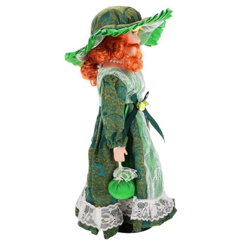 Milisten Keramikpuppe Miniaturpuppe Puppenhaus Dekorative Kunstfigur Porzellanpuppe für Zuhause Viktorianische Dekofigur Puppenliebhaber Vintage-Puppen Spitze Green Milisten Keramikpuppe Miniaturpuppe Puppenhaus Dekorative Kunstfigur Porzellanpuppe für Zuhause Viktorianische Dekofigur Puppenliebhaber Vintage-Puppen Spitze Green von Milisten