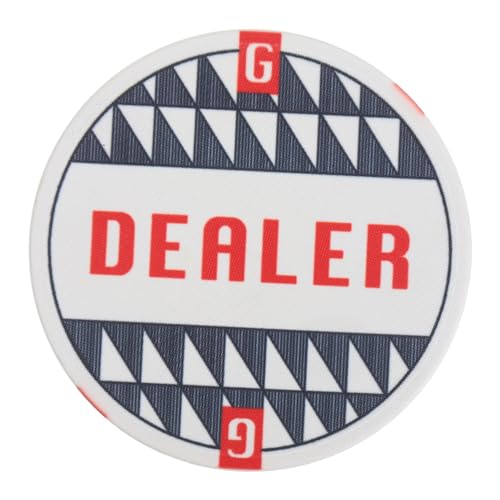 Milisten Keramischer Dealer Button für Poker Stabil und Langlebig Zubehör für Pokerturniere und Spiele zum Zählen und Sortieren von von Milisten