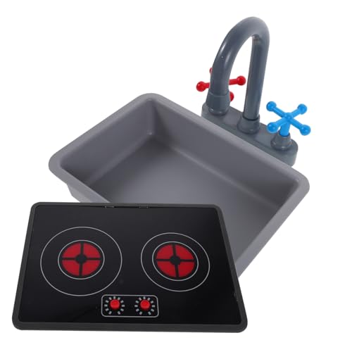 Milisten Kinderküche Spielset mit Realistischem Wasserhahn Induktionsherd und Licht Sound Effekten Umfangreichem Küchenzubehör für Jungen und Mädchen Pädagogisches Rollenspiel für Drinnen Milisten Kinderküche Spielset mit Realistischem Wasserhahn Induktionsherd und Licht Sound Effekten Umfangreichem Küchenzubehör für Jungen und Mädchen Pädagogisches Rollenspiel für Drinnen von Milisten