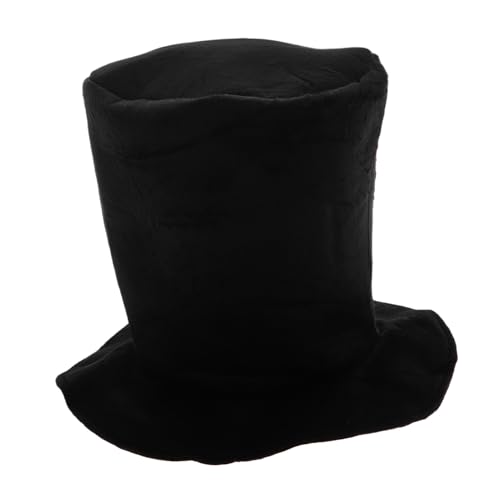 Milisten Kinderpartyballhut Lustiger Zylinder Smoking Hut Halloween-zauberhut Mütze Verkleiden Lustiger Magierhut Cosplay-kappe Party-top-cap Smoking-hut Samt Black von Milisten