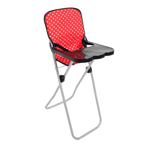 Milisten Kinderstuhlspielzeug Kinderstuhl Hochstuhl Puppe Mikro-Layout-Ornament -babyzubehör Spielhauszubehör Für Hochstühle Stoff Rot von Milisten