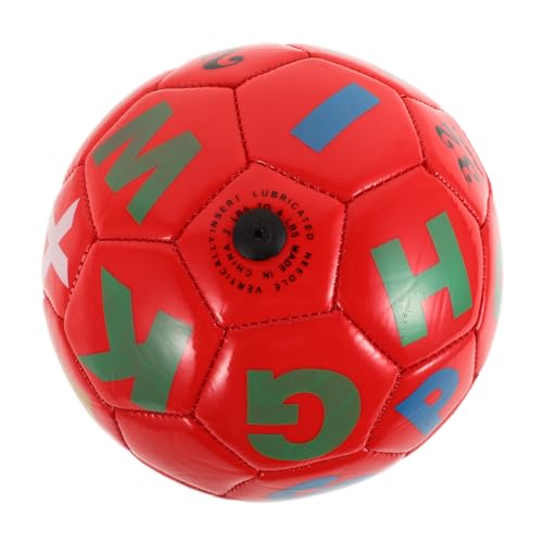 Milisten Kleiner Aufblasbarer Fußball Für Kleinkinder Weicher Sicherer Mit Alphabet Für Drinnen Und Draußen Und Frühe Bildung von Milisten