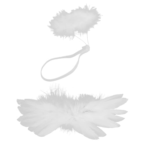 Milisten Kleines Engelsflügel für Puppen DIY Bastelprojekt Modische Weiße Mini Flügel mit Heiligenschein Kindersicheres Material Einfache Befestigung Kreatives Kostümzubehör Milisten Kleines Engelsflügel für Puppen DIY Bastelprojekt Modische Weiße Mini Flügel mit Heiligenschein Kindersicheres Material Einfache Befestigung Kreatives Kostümzubehör von Milisten
