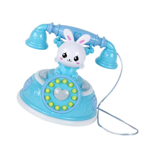 Milisten Kinder Spielzeug Telefon Simulation Retro Telefon Spielzeug für Kinder Lernspielzeug für Zahlen und Farberkennung Sicheres Material für Rollenspiele von Milisten