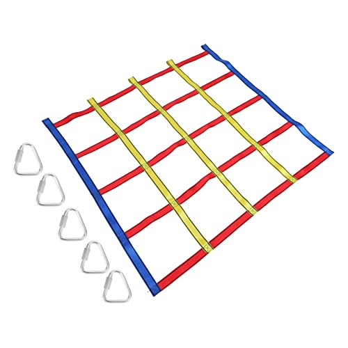 Milisten Kletterspielzeug für Buntes Kletternetz für Outdoor Aktivitäten Fördert Balance und Bewegung Robust und Langlebig für Spaß im Freien von Milisten