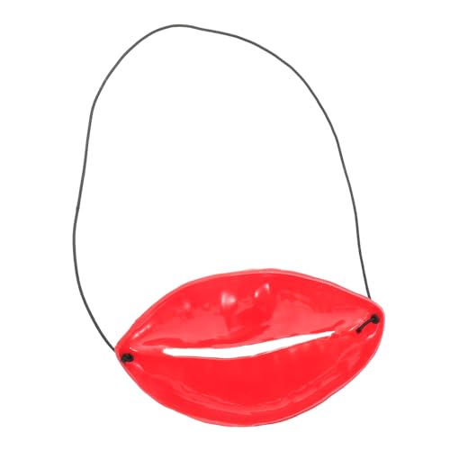 Milisten Knifflige Lippen-Requisiten Party-Mund-Lippen-Requisiten Künstliche Lippenstütze Mund lustige Cosplay Requisiten Cosplay -Requisiten Cosplay-Lippen Hochzeitsvorräte Plastik rot von Milisten
