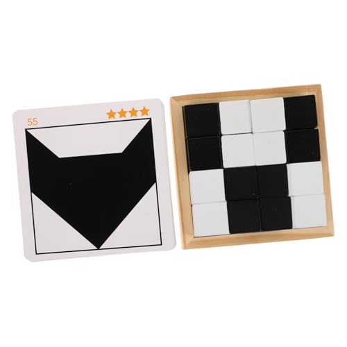 Milisten Konstruktionsspielzeug Bausteine ​​Puzzle Puzzle-Bausteine Junge Blockrätsel Bauen Puzzlespiel Spiele blockieren süße Rätsel Kinderspiele Holz von Milisten