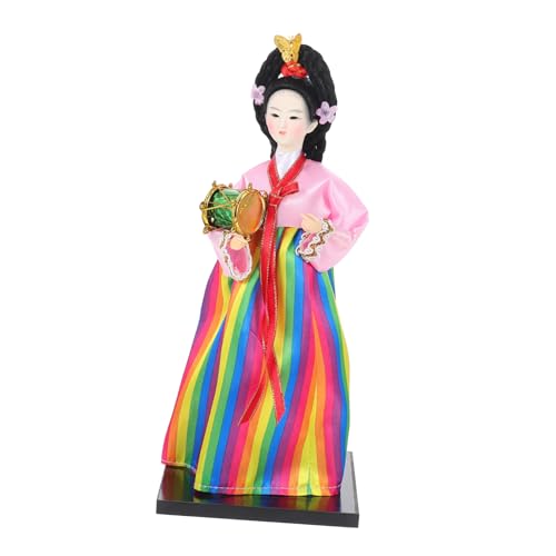 Milisten Koreanische Stoffpuppe Handgefertigt Künstlerische Hanbok Puppe Farbige Dekoration für Wohnzimmer Schlafzimmer Büro Kreative Asiatische Wohnaccessoires Milisten Koreanische Stoffpuppe Handgefertigt Künstlerische Hanbok Puppe Farbige Dekoration für Wohnzimmer Schlafzimmer Büro Kreative Asiatische Wohnaccessoires von Milisten