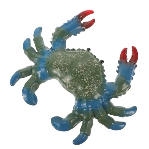 Milisten Krabbenfigur Realistisches Meereslebewesen Modell Lernspielzeug für Soft Krabbe für Kreatives Spiel und Rollenspiel Fördert Vorstellungskraft und Kreativität von Milisten
