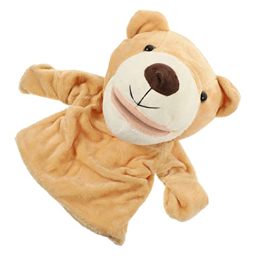Milisten Kreative Bär Handpuppe für Pädagogisches Plüschtier zum Geschichtenerzählen Interaktives Tier Handspielzeug für Eltern Junge Mädchen Spiel und Sensorisches Lernspielzeug von Milisten