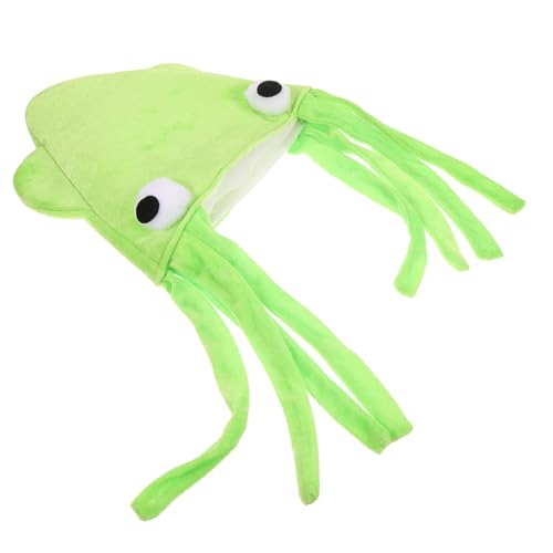 Milisten Kreative Squid Hut für Kostümparty Lustige Tiermütze für Karneval Cosplay und Halloween Bequem Leicht Hautfreundlichem Material Requisite für Unvergessliche Fotos von Milisten