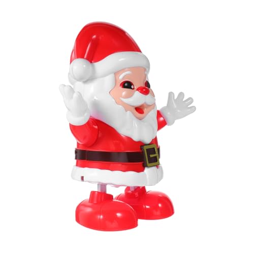 Milisten Tanzendes Weihnachtsmann-Spielzeug Aus Kunststoff Batteriebetrieben Für Partydekorationen Junge Mädchen Weihnachtsmann-Puppe Für Schreibtische Und Tische von Milisten