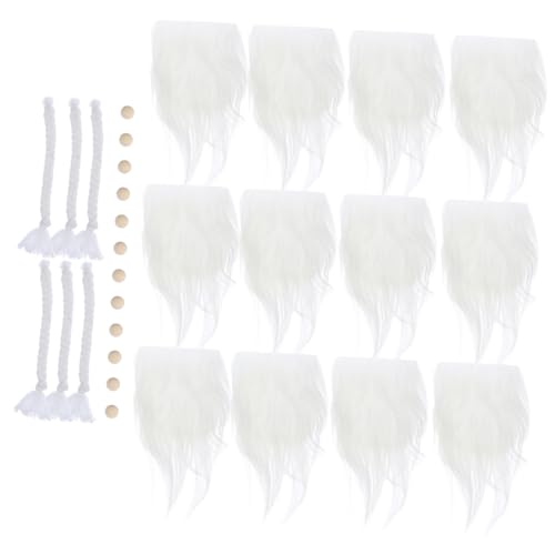 Milisten Künstliche GNOME Bart Zöpfe Weiß DIY Zwerg Bart Bastelmaterial Holzperlen Valentinstag Weihnachtsdeko Party Handarbeit Milisten Künstliche GNOME Bart Zöpfe Weiß DIY Zwerg Bart Bastelmaterial Holzperlen Valentinstag Weihnachtsdeko Party Handarbeit von Milisten