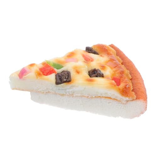 Milisten Künstliche Lebensmittel: Simulation Eines Gefälschten Pizzastück-Ornaments – Lebensechtes Kunstlebensmittelmodell Für Partydekoration, Kinder, Rollenspiel, Lernspielzeug, von Milisten