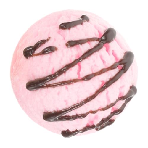 Milisten Künstlicher Eiscreme Scoops Modell Realistische PVC Eiskugel Requisite Dekorativer Fotoprop Leicht und Tragbar für Ladendekorationen Party und Schaufenster Display Klein von Milisten