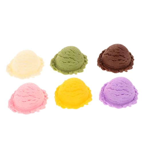 Milisten Künstlicher Eiskugel Modellset Realistische Fake Desserts für Dekoration Fotografie und DIY Projekte Langlebig und Vielseitig von Milisten