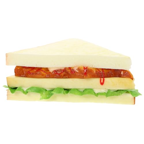Milisten Künstliches Sandwichbrot Modell Simulationsbrot Dekoration für Wohnzimmer Realistisch Aussehendes Lebensmittel Fotorequisite oder Kinderspielzeug von Milisten