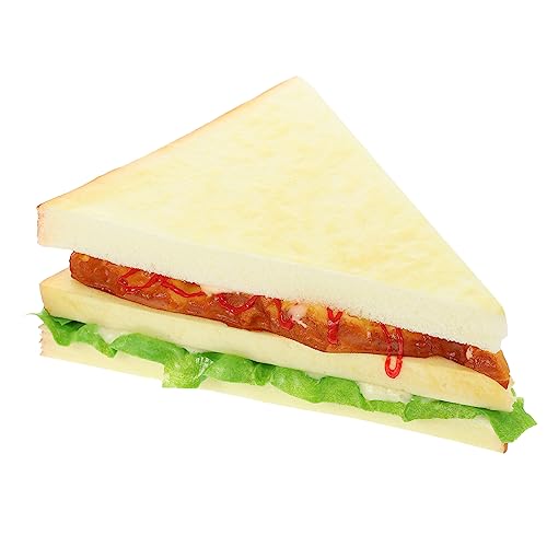 Milisten Künstliches Sandwichmodell Realistisches Brot für Fotografie und Kreative Projekte aus Sicherem PU Material für Spielküchen Heimdekoration und Werbung Milisten Künstliches Sandwichmodell Realistisches Brot für Fotografie und Kreative Projekte aus Sicherem PU Material für Spielküchen Heimdekoration und Werbung von Milisten