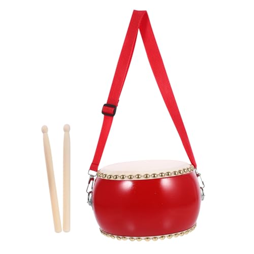 Milisten Kuhspurtrommelspielzeug Drum-Percussion-Instrument Kind -Trommeln Trommel Schlaginstrument Schlagzeug Musikinstrument Trommel mit Stock Protokoll Milisten Kuhspurtrommelspielzeug Drum-Percussion-Instrument Kind -Trommeln Trommel Schlaginstrument Schlagzeug Musikinstrument Trommel mit Stock Protokoll von Milisten