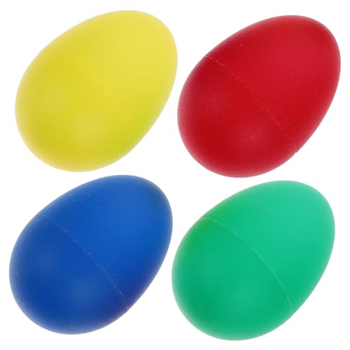 Milisten Kunststoff Eier Maracas Bunte Schlaginstrumente für Musikunterricht und Spielgruppen Farbenfrohes für Kreative Rhythmen Zufällige Farbe Zufällige Farbe von Milisten