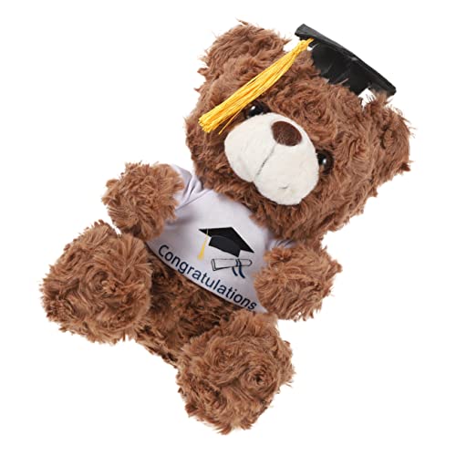 Milisten Kuscheliger Abschluss Bär mit Doktorhut Plüschspielzeug für Graduierung Geschenkidee für Absolventen Süßes Kuscheltier für Dekorationen und Feierlichkeiten Handlichem Milisten Kuscheliger Abschluss Bär mit Doktorhut Plüschspielzeug für Graduierung Geschenkidee für Absolventen Süßes Kuscheltier für Dekorationen und Feierlichkeiten Handlichem von Milisten
